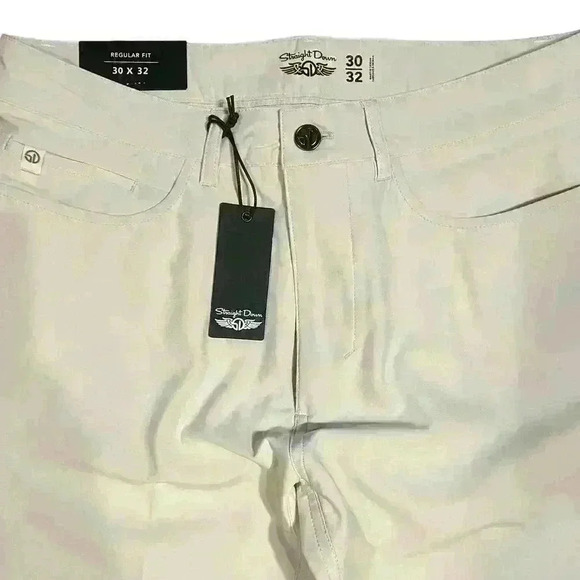 NWT Straight Down Hero Pants Size 30/32 Stone Golf Performance Athletic Fit $160 - Picture 10 of 10